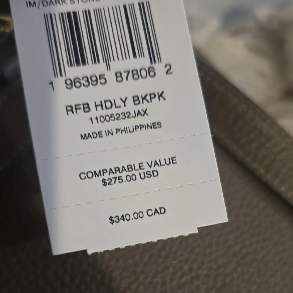 Coach Taupe Leather Backpack - Picture 6 of 6